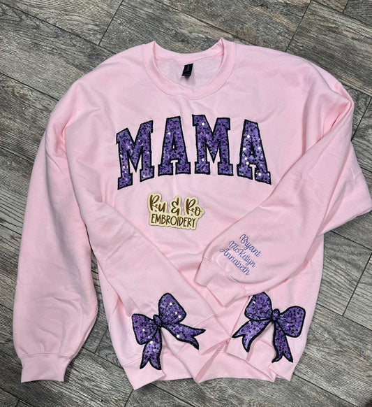 Mama Sweatshirt with side bows